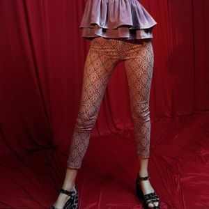 Urban outfitters Susie Jacquard High-waist Zip Front Pin